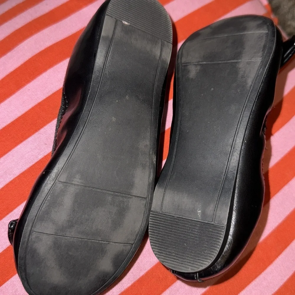 Girls Black Slip On Ballet Shoes‎